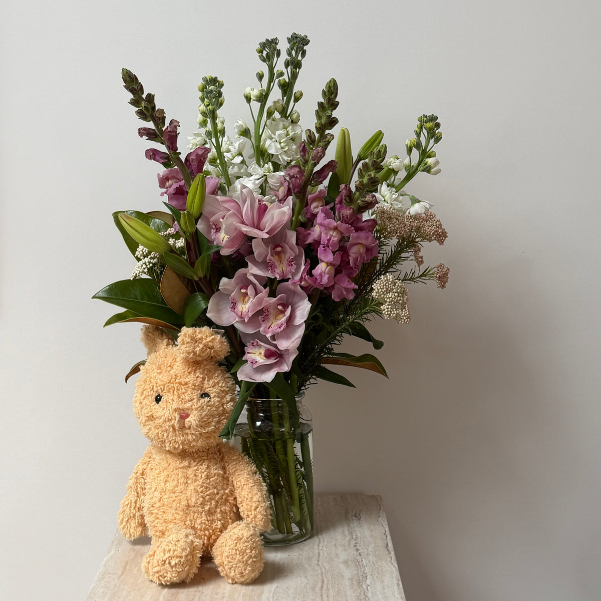 Welcome little one - Flowers & Teddy