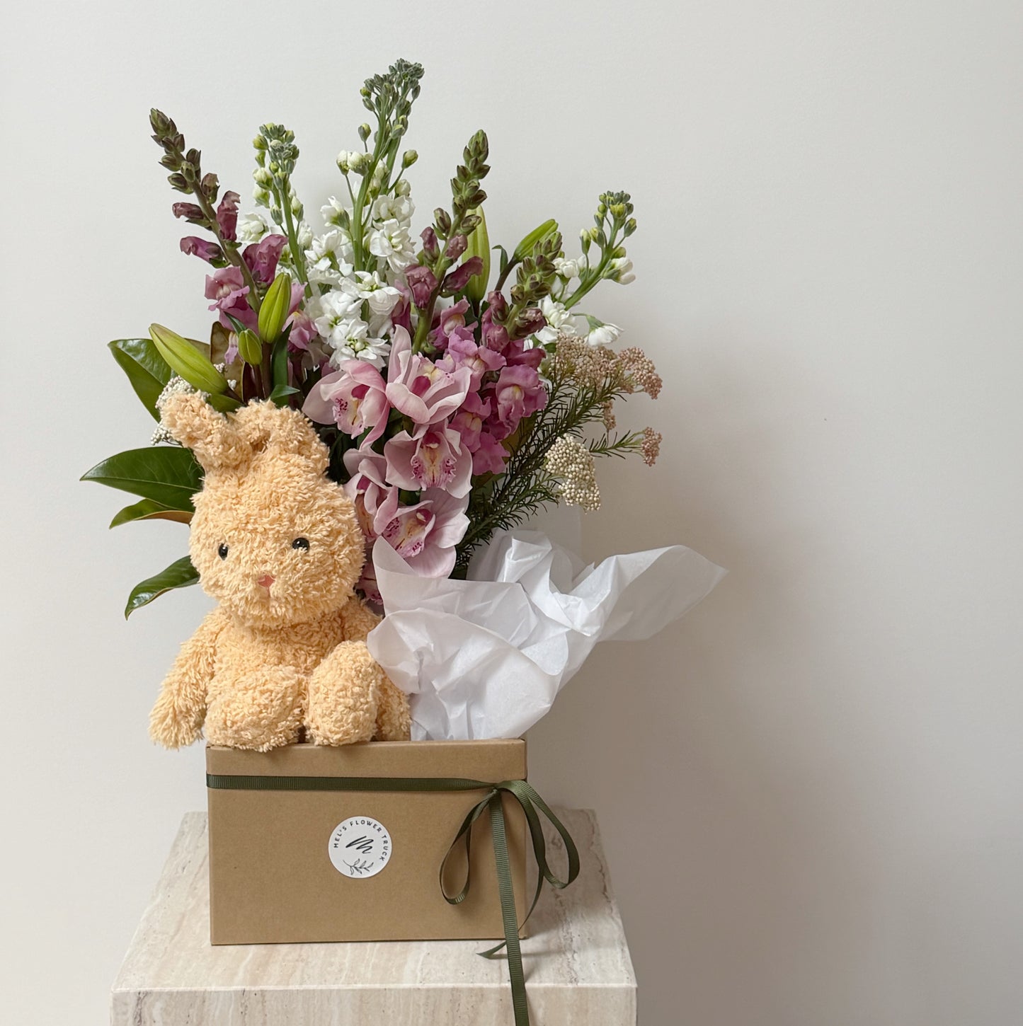 Welcome little one - Flowers & Teddy